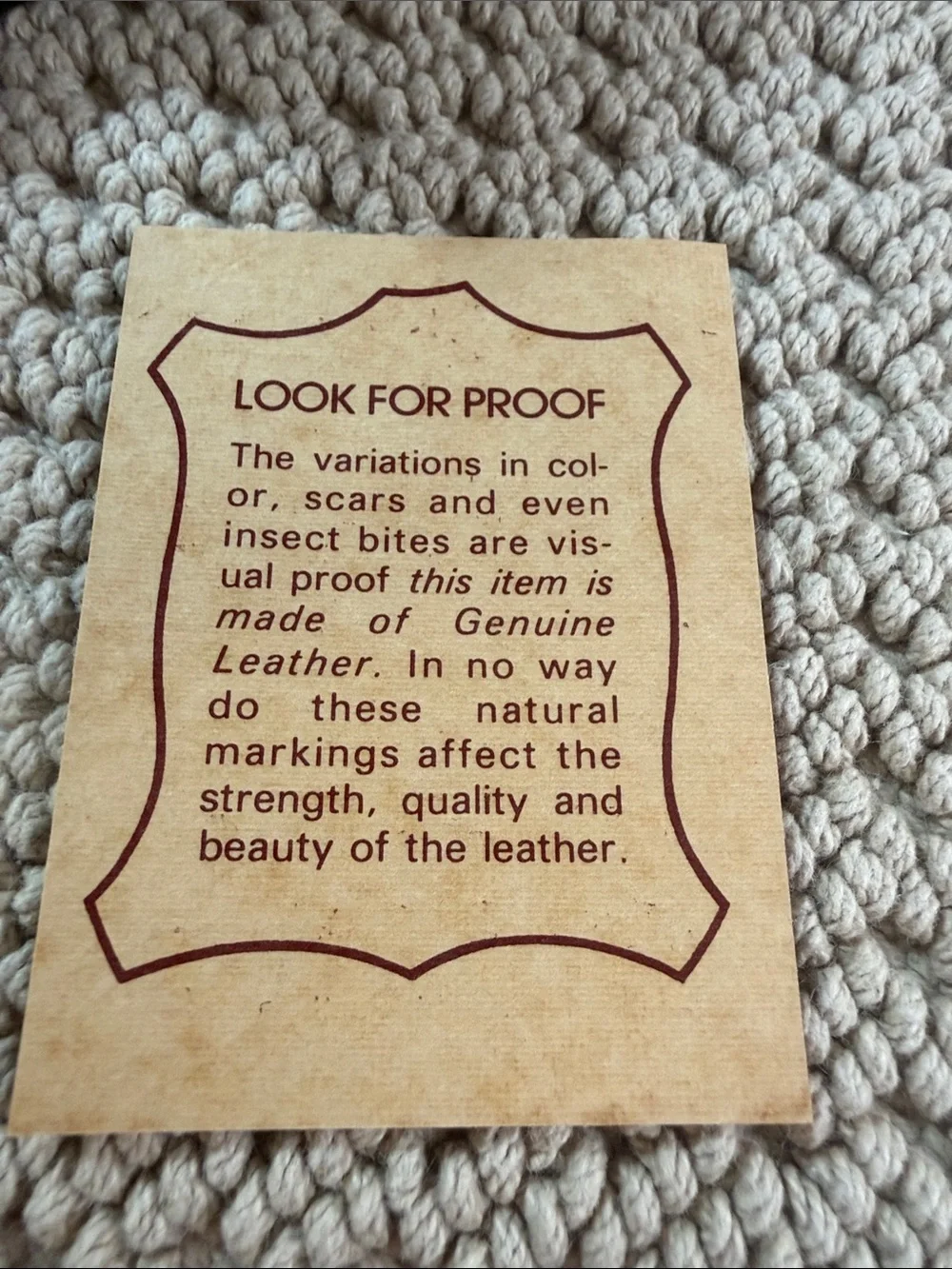 Vintage Prince Gardner Full Grain Cowhide Leather New in box